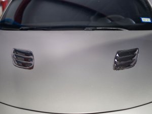  Alfa Romeo Stelvio Hood Air Vent Trim Kit - Quadrifoglio - Carbon Fiber